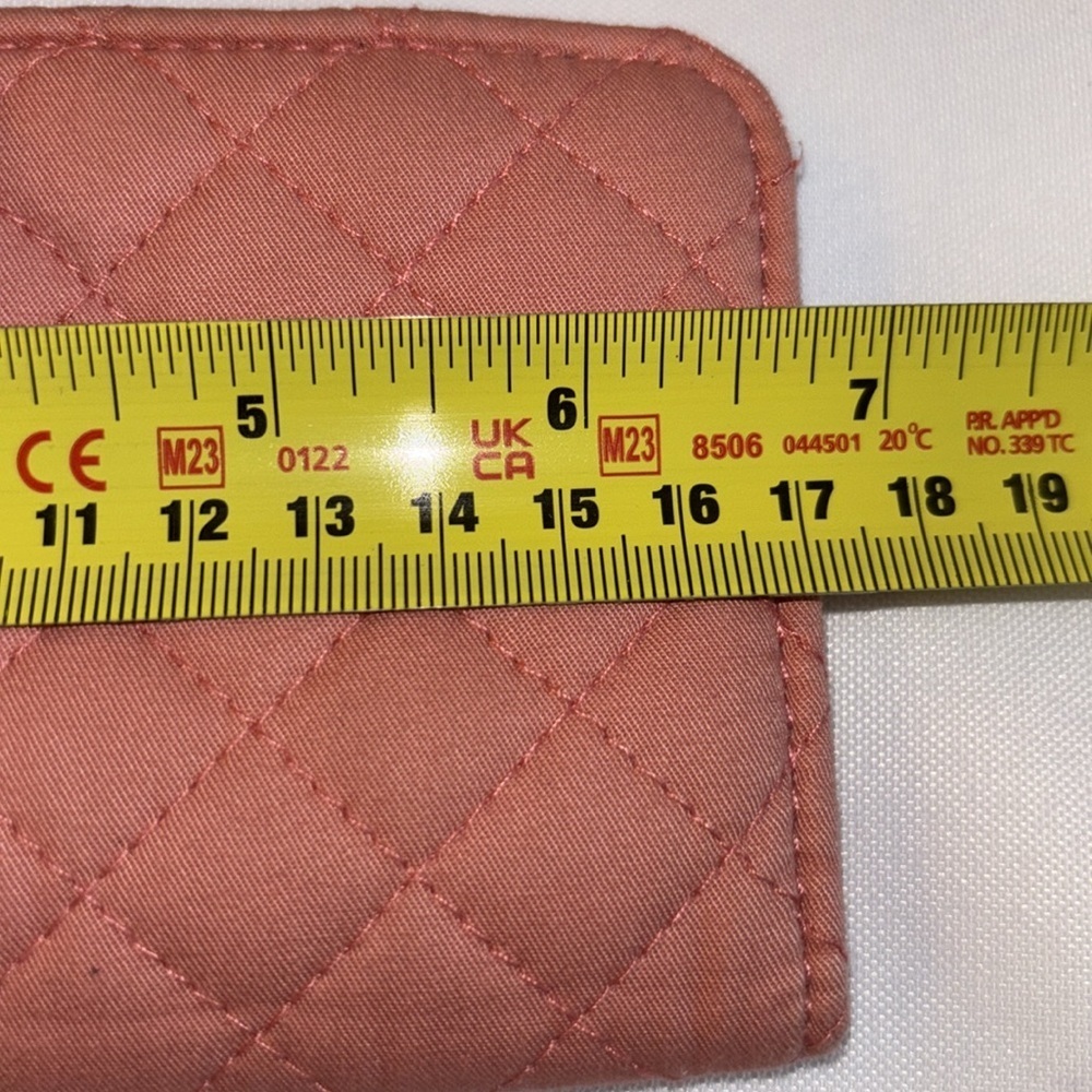 Vera Bradley Cotton Finley Wallet with RFID Protection, Terra Cotta Rose - Picture 7 of 11